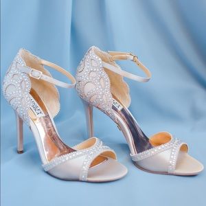 Badgley Mischka Roxy Ankle Strap Wedding Heel